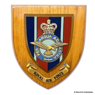 Altes RAF Royal Air Force Abzeichen Adler Bahnhof Geschwader Plakette Schild Wappen A