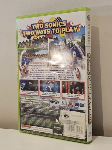 LOT OF 2! Sonic Generations CIB Microsoft Xbox 360 Sony PS3 2011 Complete Manual - Picture 20 of 20