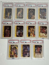 1986 Fleer Sticker Set?1-11 All PSA 7?Including Michael Jordan Rookie Card?. rookie card picture