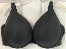Cacique Boost Plunge Bra 44DD Black with Bow NO WIRE