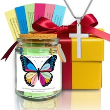 Bible Verse jar,Christian Gifts for Him Her Couple Christmas Gifts for Women,