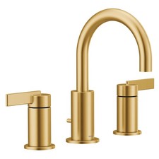Moen TV6222BG Brushed Gold 2-Handle High-Arc Bathroom Faucet - Slight Wear