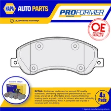 Brake Pads Set fits FORD TRANSIT TDCi 2.4D Front 00 to 14 Proformer 1371402