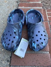 Crocs Classic Marbled Clog Blue Kids Size J5