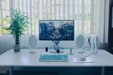 3.5" PVC Vertical Blinds - Smooth White (104" × 84")