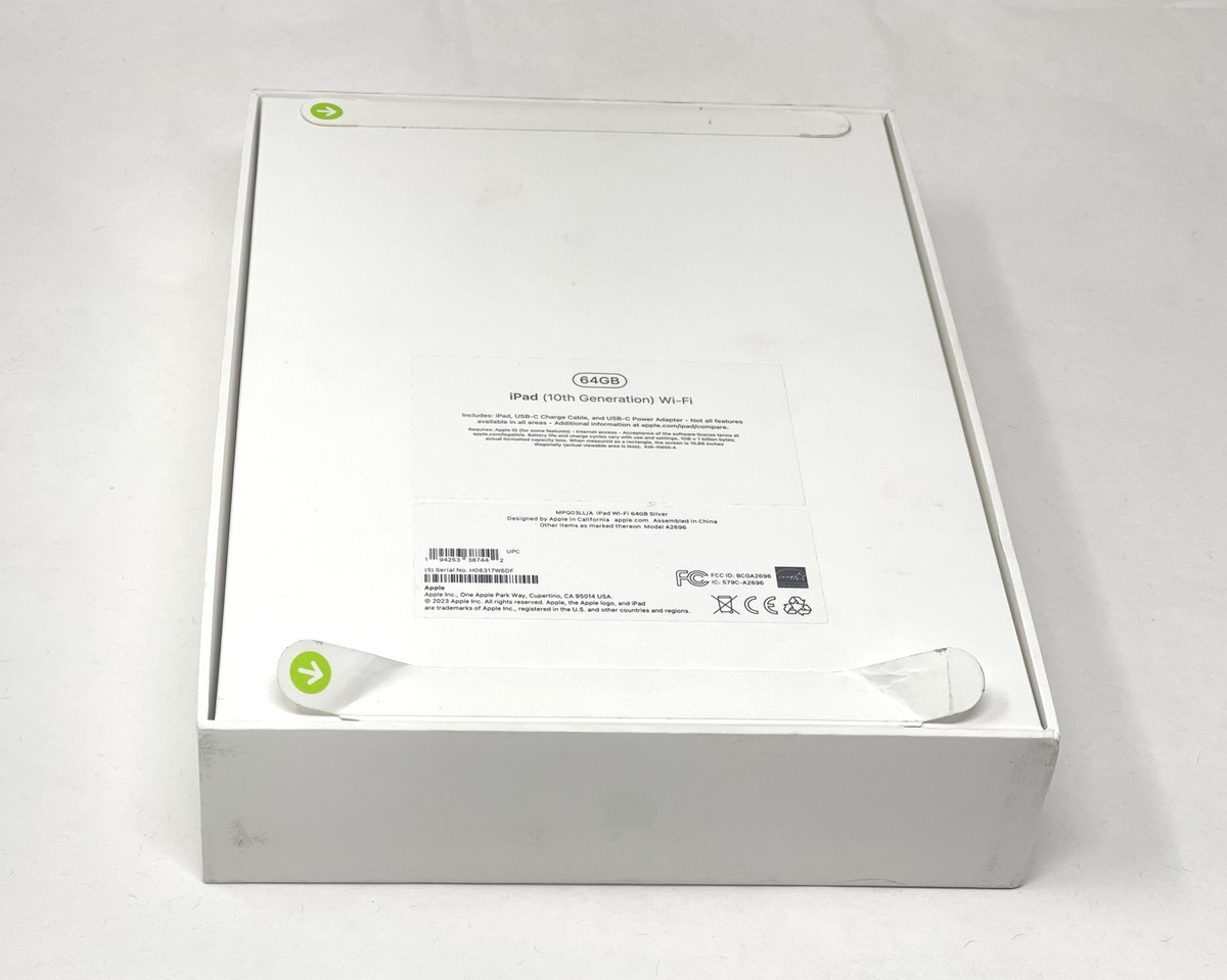 Apple iPad (10th Generation) A2696 64 GB, Wi-Fi, 10.9 in - Silver