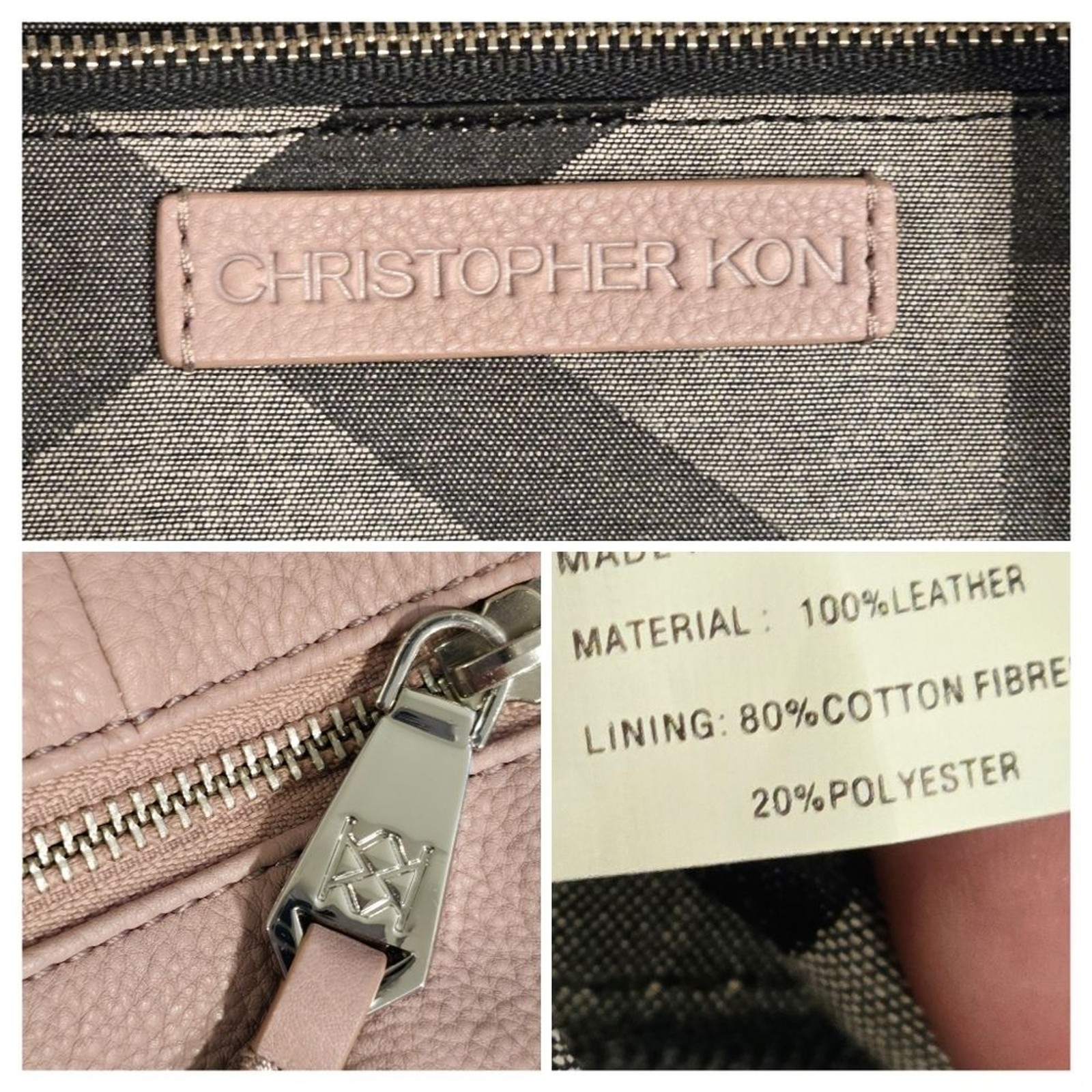 Christopher Kon Patchwork Leather Shoulder Bag To… - image 7