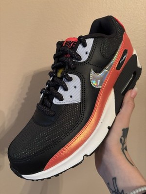 Nike Air Max 90 FP GS 'Black Laser Crimson 