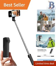 Travel-Friendly Selfie Stick   Compact, Lightweight  Wireless for 4-7" Phones