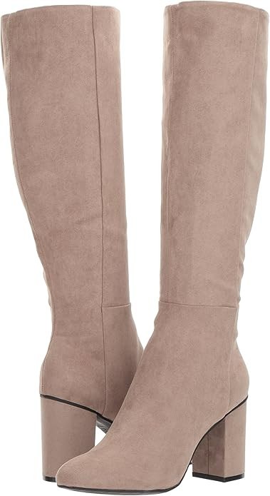 Kenneth Cole Womens Time to Step to The Knee Boot Microfiber Riding Tan Sz-6 12690₽