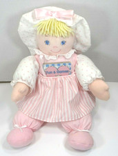 Eden Vintage Talking Patty Cake Doll Plush With Fun Games Book Works