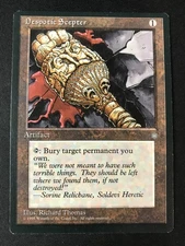 MTG Ice Age Despotic Scepter Artifact MP