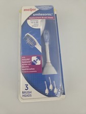 Brand New Smilesonic Replacement Brush Heads 3 Pack Fits Philips Sonicare