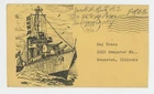 Mr Fancy Cancel WW II Patriotic Battleship Sailing Right '44 Cvr #228