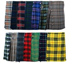 Men's 5 Yard kilt Made of Acrylic Wool Available in 14 Various Tartans