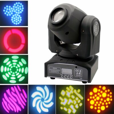 4PCS 120W Gobo RGBW LED Moving Head Light DJ Beam Stage Spot Lighting Disco Show