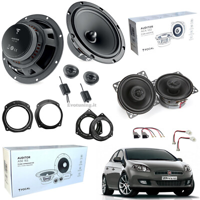 Kit 6 Lautsprecher Focal ASE165+ACX100 Für Fiat Bravo Vorne Hinten