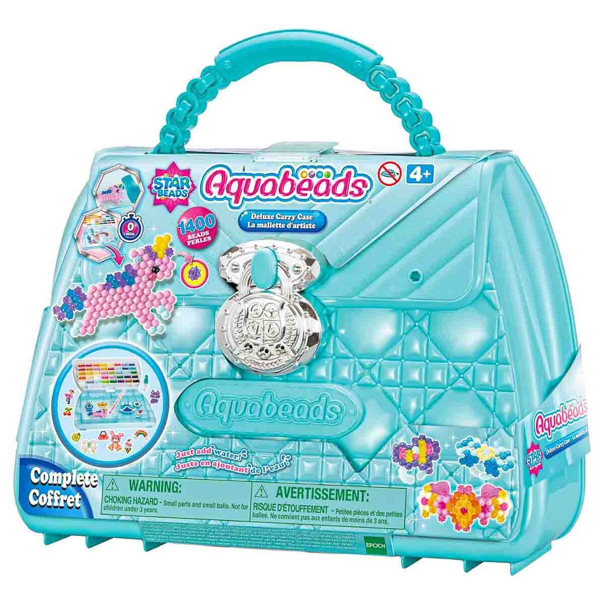 Aquabeads Deluxe Carry Case Complete Coffret 1400 Star Bead Pearls
