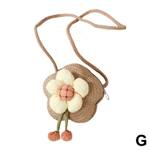 Women Straw Bag Summer Beach Crossbody Handbag Shoulder Baga0d6 B8J7 RFT - Imagen 28 de 31