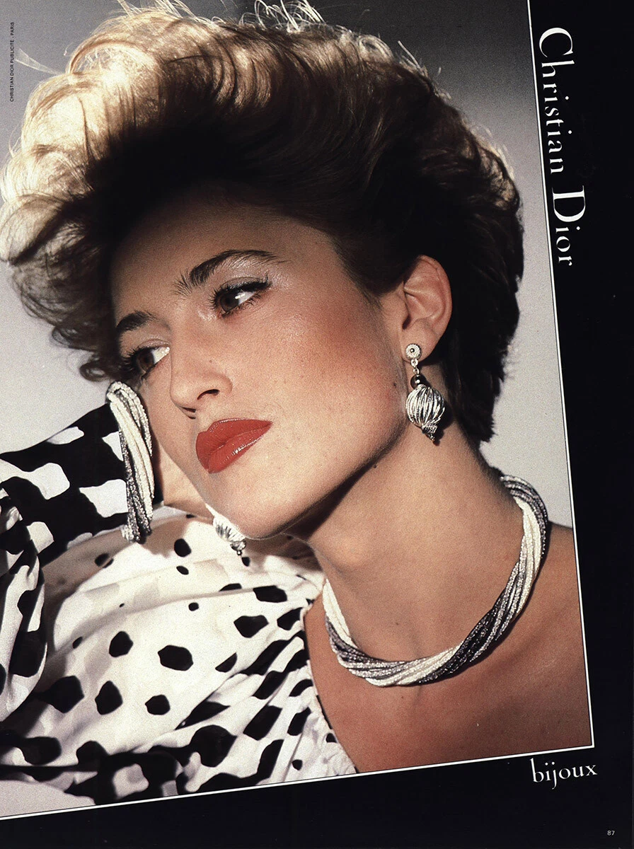 1984 Christian Dior : Bijoux Français Vintage Print Ad