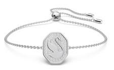 Swarovski Signum bracelet Swan, White, Rhodiu...