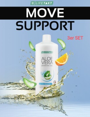 LR Aloe Vera Drinking Gel ''Move Support''  Active Freedom  3 x 1000ml NEU OVP 