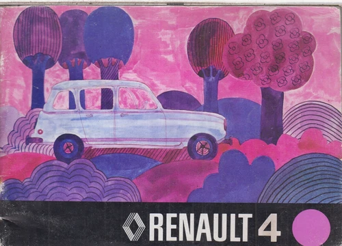 RENAULT 4 SALOON ESTATE ORIG.1973 INSTRUCTION & MAINTENANCE MANUAL(SWEDISH TEXT)