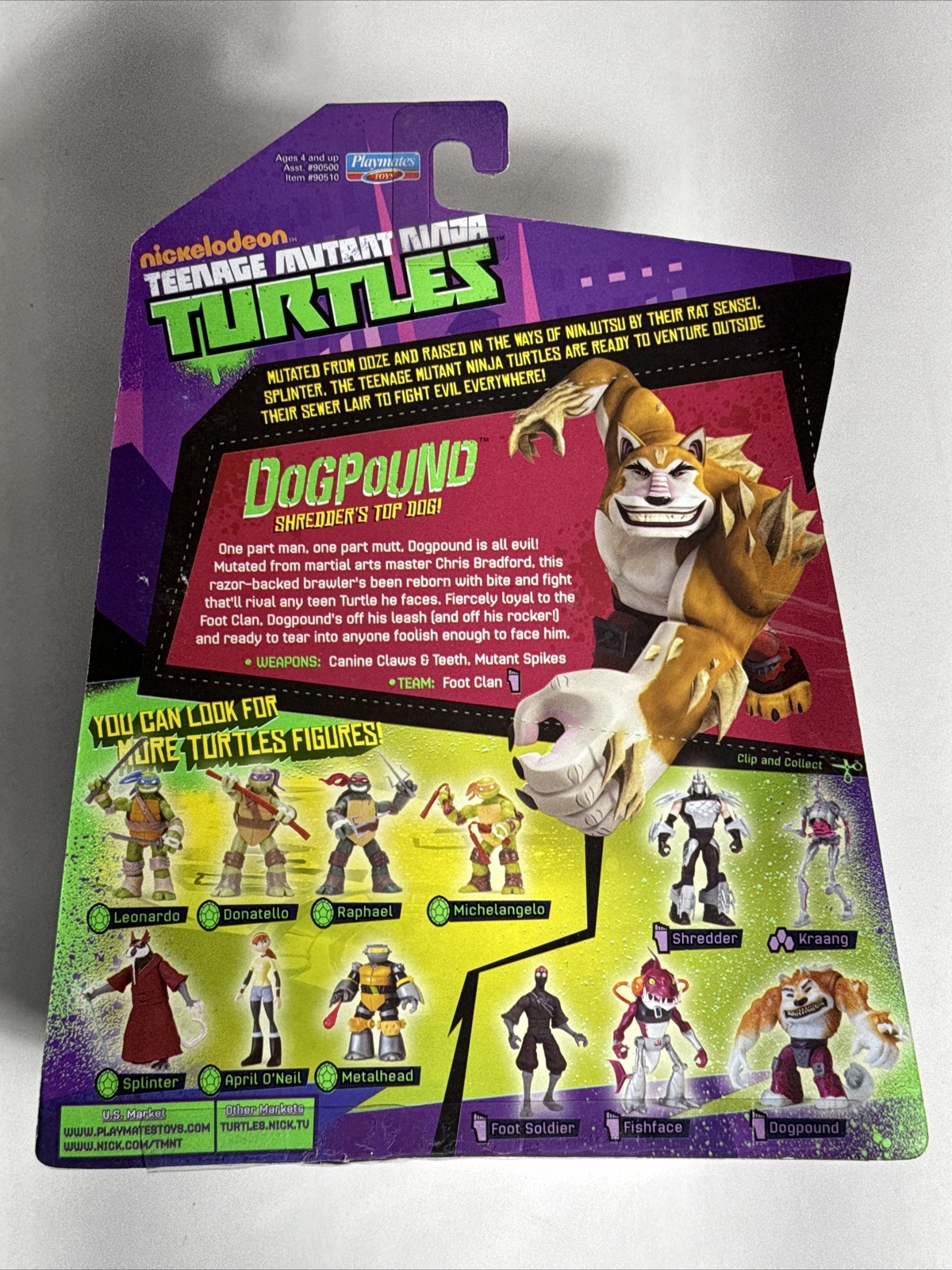 Nickelodeon Teenage Mutant Ninja Turtles Dogpound 2014 Playmates NEW TMNT