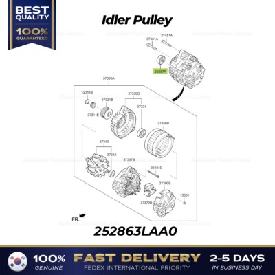 ⭐Genuine⭐ Idler Pulley 252863LAA0 for Hyundai Palisade Kia