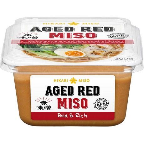 HIKARI Rotes Miso Paste, gereift 300g | Aged Red Miso | DUNKEL Misopaste | Japan
