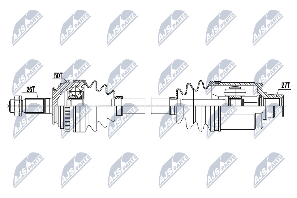 Original NTY Drive Shaft NPW-HD-045 For Honda - Image 10
