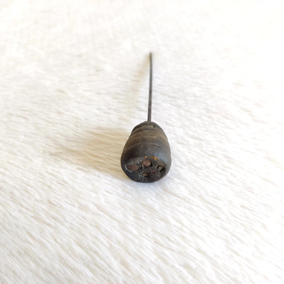 Ago Da Cucire In Ferro Vintage Grande Decorativo Collezionabile Props I152 - Immagine 3 di 4