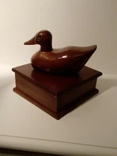 Mallard Duck Decoy Cigar Tricket Grandpa core Dresser Box Cottagecore Rustic 