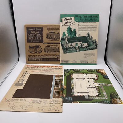 Vintage Kellogg s 1949 Modern Home Kit Home For Beginners No. 1510