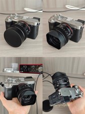 Square Lens Hood for Sony FE 50mm FE 40mm F2.5 G FE 24mmF2.8 G Metal Lens Hood