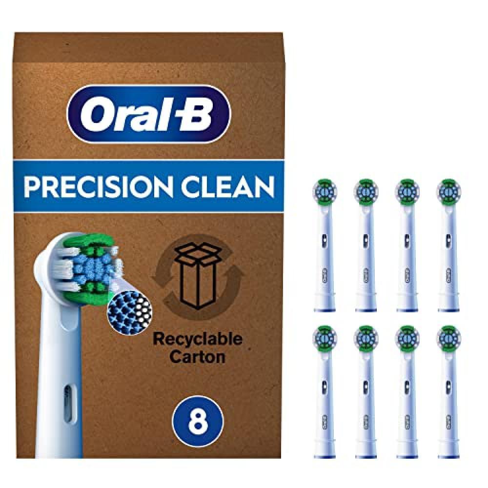 (TG. 8 Testine) Oral-B Testine Di Ricambio Pro Precision Clean, 8 Testine, Adatt