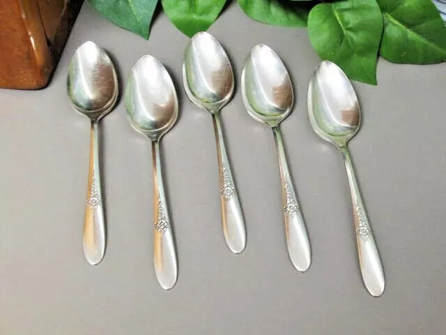 Oneida Community Tudor Plate FANTASY Teaspoons Five 1941 eBay