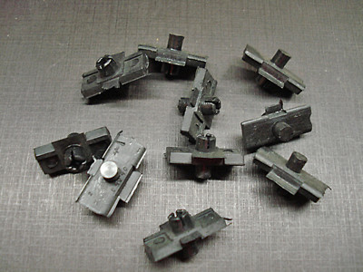 10 Pcs Ford Hood Door Body Side Trim Moulding Clips Nuts Sealer 3/4 - 7/8 NOS - Foto 3