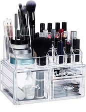 Espositore Organizer Porta Trucco Box Portagioie Cosmetici 3 Cassetti Art. 10257
