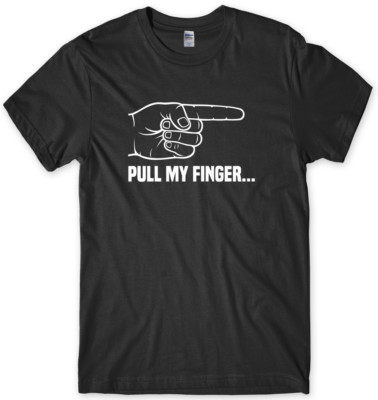 Lustiges T-Shirt Pull My Finger Herren Unisex