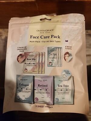 Olivia Grace Face Care Pack Facial Face Mask, Anti-Aging, Hydrating 1 Pack