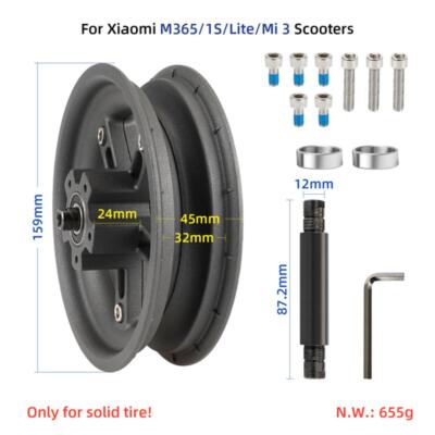 Rear Wheel Cover Hub Rim Accessories for Xiaomi M365/1S/MI3/ Pro/Pro2 E-Scooter