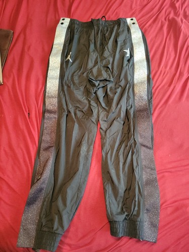 Extremely Rare Black White Static Jordan Engineered Sz L Lined Snap Pants Sz L - Picture 12 of 12