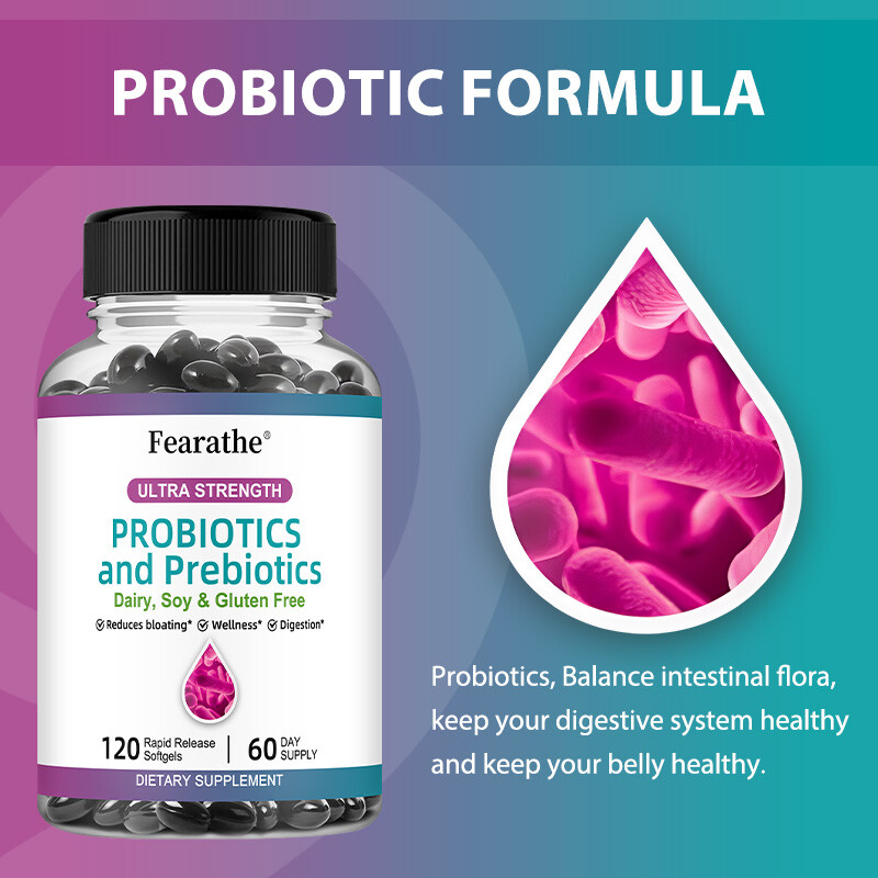 Capsule Probiotici e Prebiotici - Riduce il Gonfiore,Digestivo da 30 a 120 Capsule foto 4