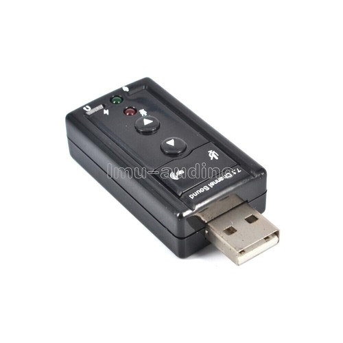 Mini USB 2.0 7.1 Channel Audio Sound Card Sound Adapter For PC Laptop - Picture 3 of 4