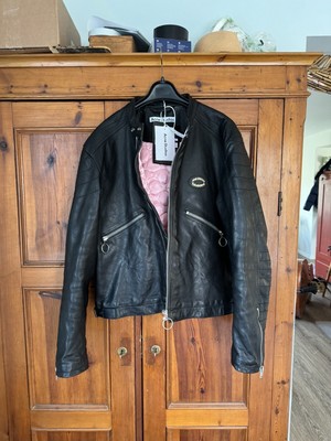 Acne Studios Distressed Leather Jacket Size 54