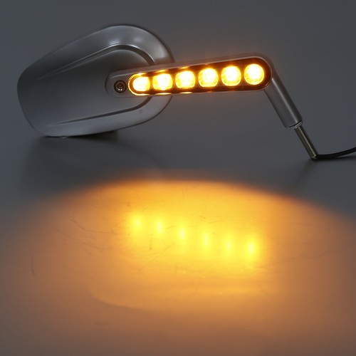 Universal Mirrors LED Turn Signals Fit for Harley V-Rod VRSCF 2009-2016 2017 - 第 1/14 張圖片