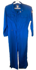 Bulwark Mens Coverall Fire Protective 44T Zip Front and Legs Elastic Waist