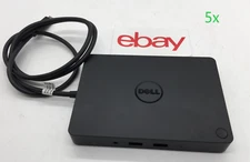 LOT OF 5 K17A WD15 DELL USB-C Docking Station K17A001 HDMI NO POWER ADAPTER