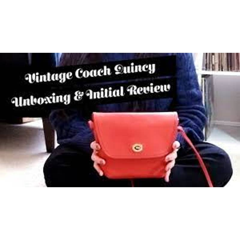 Vintage Coach Quincey Bag - Red - 9919 | eBay